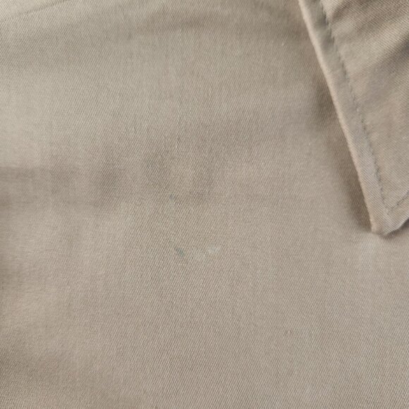 VTG NWD Fieldmaster USA Made Beige Long Sleeve Button Up Shirt Men Large Pockets - Picture 12 of 16
